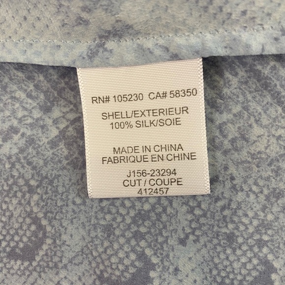 Joie snake print silk “rancher” pocket top - Picture 7 of 8